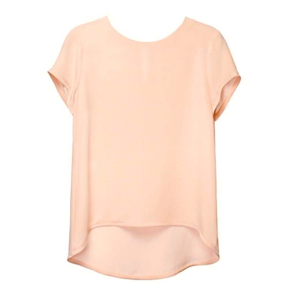 NWT - 100% Silk Blush Top